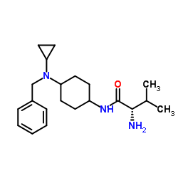 N-{4-[Benzyl(cyclopropyl)amino]cyclohexyl}-L-valinamide结构式