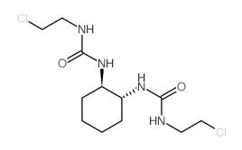 Urea, 1,1-(trans-1,2-cyclohexylene)bis(3-(2-chloroethyl)- structure