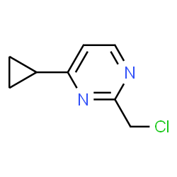 2-(Chloromethyl)-4-cyclopropylpyrimidine Structure