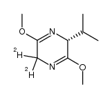 [6-2H2]-(3R)-3-Isopropyl-2,5-dimethoxy-3,6-dihydropyrazine Structure