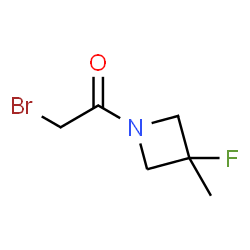 2-bromo-1-(3-fluoro-3-methyl-azetidin-1-yl)ethanone structure