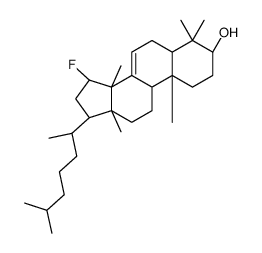 15-fluorolanost-7-en-3-ol structure