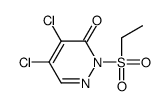 4,5-dichloro-2-ethylsulfonyl-pyridazin-3-one结构式