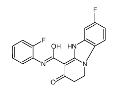 7-fluoro-N-(2-fluorophenyl)-3-oxo-2,5-dihydro-1H-pyrido[1,2-a]benzimidazole-4-carboxamide Structure