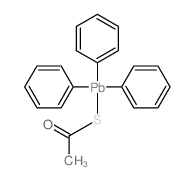 Ethanethioic acid,S-(triphenylplumbyl) ester Structure