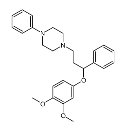 1-[3-(3,4-dimethoxyphenoxy)-3-phenylpropyl]-4-phenylpiperazine Structure