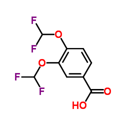 3,4-双(二氟甲氧基)苯甲酸结构式