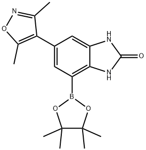 6-(3,5-二甲基异噻唑-4-基)-4-(4,4,5,5-四甲基-1,3,2-二噁硼戊环-2-基)-1H-苯并[D]咪唑-2(3H)-酮图片