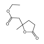 ethyl tetrahydro-2-methyl-5-oxofuran-2-acetate结构式