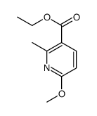 ethyl 6-methoxy-2-methylpyridine-3-carboxylate Structure