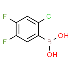 2-Chloro-4,5-difluorophenylboronic acid结构式