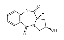 (2R,11as)-2-羟基-1,2,3,11a-四氢-10h-吡咯并[2,1-c][1,4]-苯并二氮杂卓-5,11-二酮图片