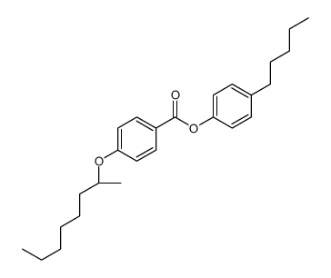 (4-pentylphenyl) 4-[(2R)-octan-2-yl]oxybenzoate Structure