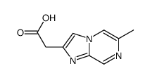 Imidazo[1,2-a]pyrazine-2-acetic acid, 6-methyl- (9CI)结构式