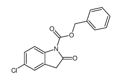 benzyl 5-chloro-2-oxo-2,3-dihydro-indole-1-carboxylate Structure