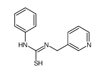 1-phenyl-3-(pyridin-3-ylmethyl)thiourea Structure