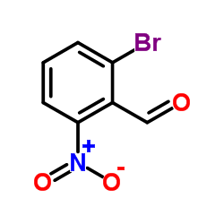 2-溴-6-硝基苯甲醛结构式