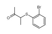 3-((2-bromophenyl)thio)butan-2-one Structure