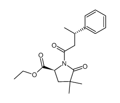 ethyl (S)-4,4-dimethyl-5-oxo-1-((S)-3-phenylbutanoyl)pyrrolidine-2-carboxylate Structure