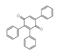 2,5-Cyclohexadiene-1,4-dione,2,3,5-triphenyl- Structure