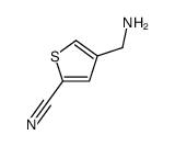 4-(氨基甲基)噻吩-2-甲腈结构式