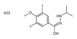 3,5-diiodo-4-methoxy-N'-propan-2-ylbenzohydrazide,hydrochloride结构式