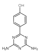 4-(4,6-DIAMINO-1,3,5-TRIAZIN-2-YL)PHENOL Structure