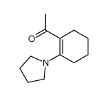 1-(2-pyrrolidin-1-ylcyclohexen-1-yl)ethanone结构式