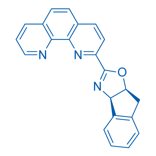 (3aR,8aS)-2-(1,10-菲咯啉-2-基)-3a,8a-二氢-8H-茚并[1,2-d]恶唑结构式