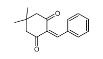 2-benzylidene-5,5-dimethylcyclohexane-1,3-dione结构式