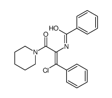 (E)-N-(1-Chloro-3-oxo-1-phenyl-3-(piperidin-1-yl)prop-1-en-2-yl)benzamide picture