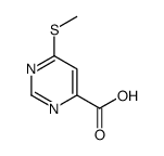 4-Pyrimidinecarboxylicacid,6-(methylthio)-(9CI) Structure