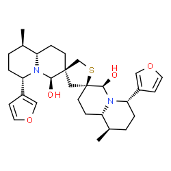 Dihydroxythiobinupharidine结构式