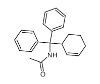 N-(Cyclohex-2-enyl-diphenyl-methyl)-acetamide结构式