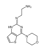 N-[4-(4-Morpholinyl)thieno[3,2-d]pyrimidin-2-yl]-1,2-ethanediamin e Structure