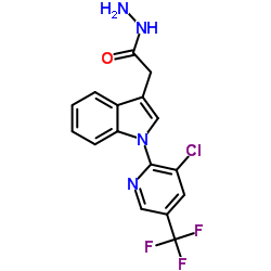 2-(1-[3-CHLORO-5-(TRIFLUOROMETHYL)-2-PYRIDINYL]-1H-INDOL-3-YL)ACETOHYDRAZIDE Structure