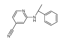 2-[[(1S)-1-phenylethyl]amino]pyridine-4-carbonitrile Structure