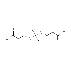 3,3'-(2,2-Propanediyldisulfanediyl)dipropanoic acid structure