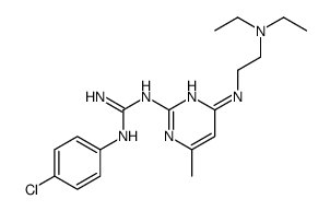 1-(4-chlorophenyl)-2-[4-[2-(diethylamino)ethylamino]-6-methylpyrimidin-2-yl]guanidine Structure