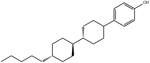 4-[(trans,trans)-4'-pentyl[1,1'-bicyclohexyl]-4-yl]phenol Structure