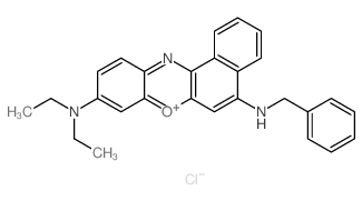 BENZO(a)PHENAZOXONIUM, 5-(BENZYLAMINO)-9-(DIETHYLAMINO)-, CHLORIDE picture