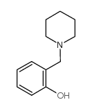 2-(哌啶-1-基甲基)苯酚结构式