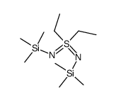 S,S-diethyl-N,N'-bis(trimethylsilyl)sulfodiimide Structure