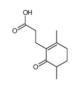 3-(2,5-dimethyl-6-oxocyclohexen-1-yl)propanoic acid Structure