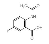 2-acetamido-5-iodo-benzoic acid structure