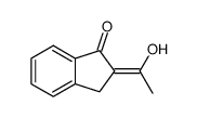 2,3-Dihydro-2-(1-hydroxyethylidene)-1H-inden-1-one Structure