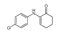 2-((4-chlorophenyl)amino)cyclohex-2-en-1-one Structure