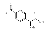 Benzeneacetic acid, a-amino-4-nitro- Structure