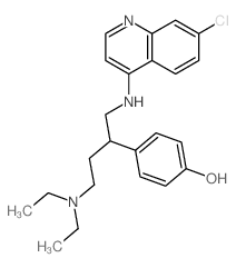 4-[1-[(7-chloroquinolin-4-yl)amino]-4-diethylamino-butan-2-yl]phenol picture