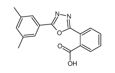 2-[5-(3,5-dimethylphenyl)-1,3,4-oxadiazol-2-yl]benzoic acid Structure